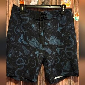 Midnight Hour men's Black and Blue Board Shorts